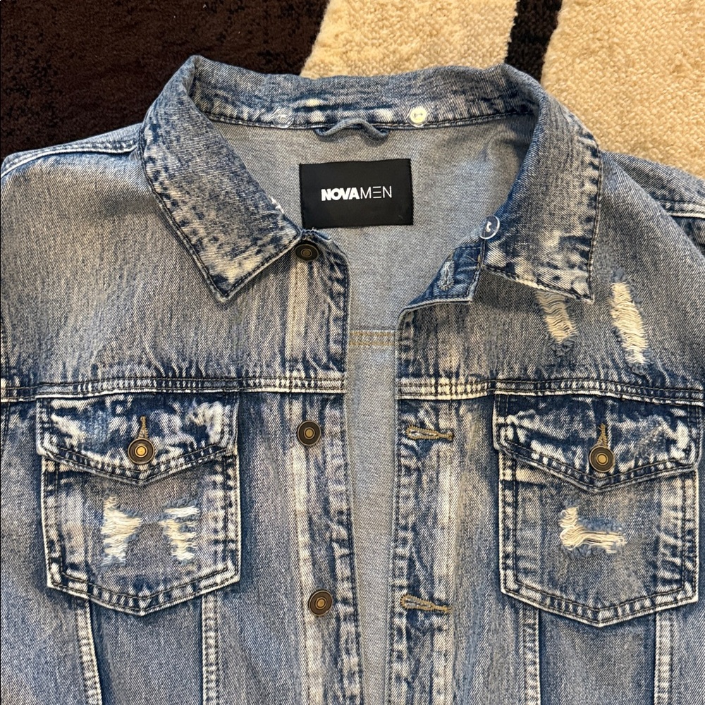Distressed Denim Jacket - Picture 2 of 3
